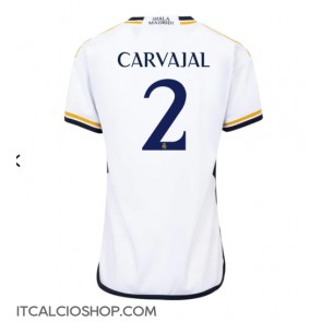 Real Madrid Daniel Carvajal #2 Prima Maglia Femmina 2023-24 Manica Corta